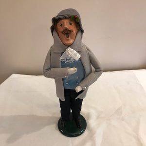 Byers Choice Caroling Man Gray Coat